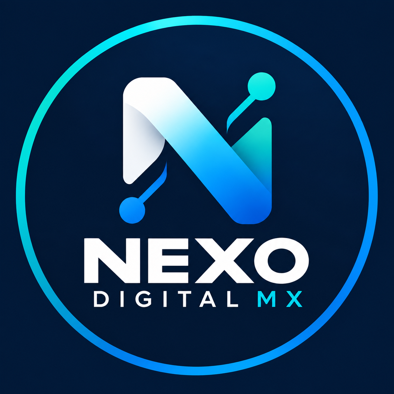 Logo circular de Nexo Digital MX